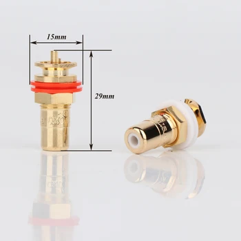 

4pcs CMC 816-U RCA Jack RCA Terminal Sockets Gold Plated jack