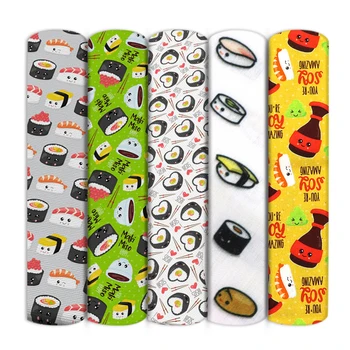 

David accessories 50*145cm Food 100% Cotton Fabric for Sewing Dress Cloth Making DIY Cushion Cover,c13450