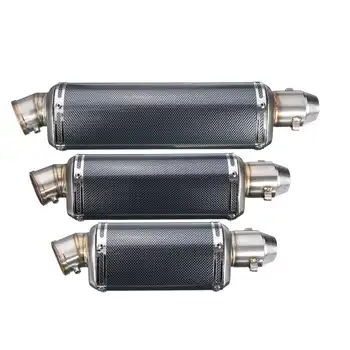

38-51mm Stainless Steel Universal Motorcycle Exhaust Muffler Pipe with Silencer for HONDA/KawasakiSuzuki S/M/L 175/235/300mm