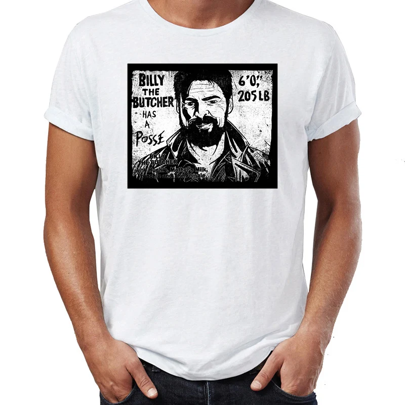 

Men's T Shirt The Boys Butcher Has A Pose Awesome Artwork Drawing Printed Tee