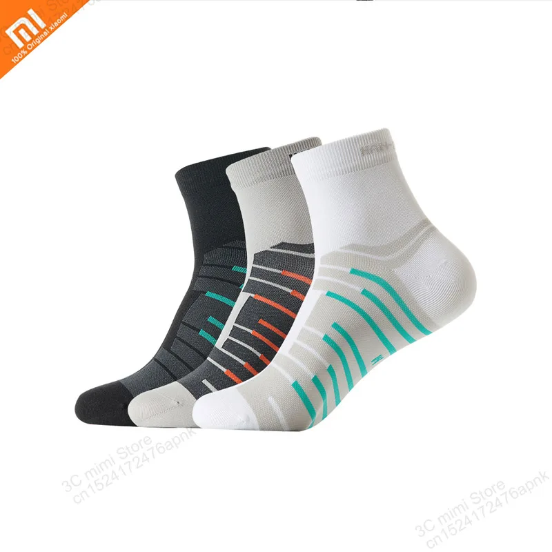 

3 pairs xiaomi mijia series men and women breathable socks quick-drying lightweight sports socks couple boat socks