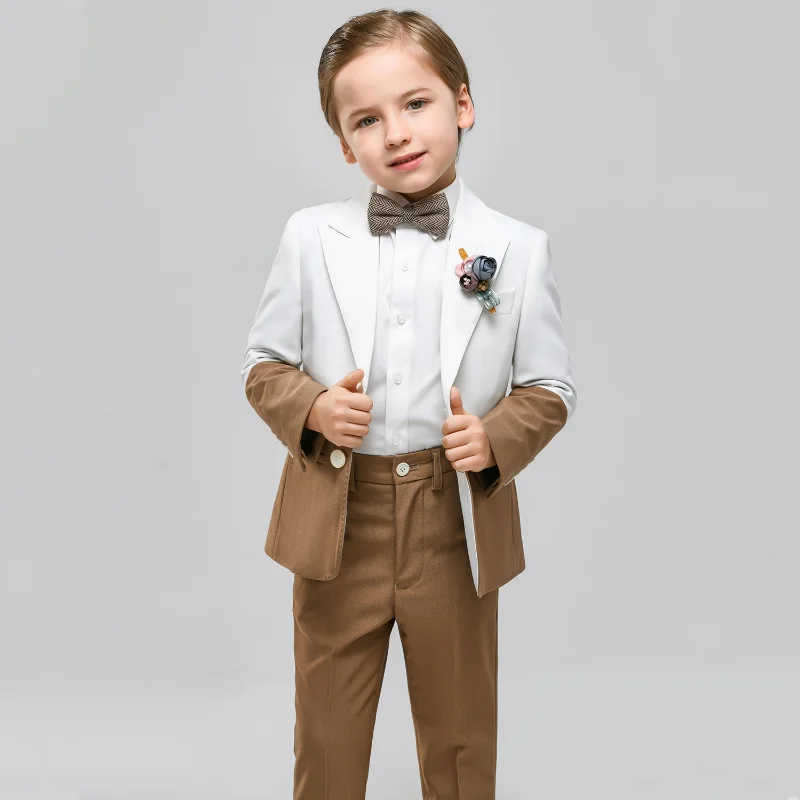

High-quality Baby Children's Suit British Handsome Catwalk Boy Suit Host Piano Costume Baby Boys Suits Formal Child's Clothes