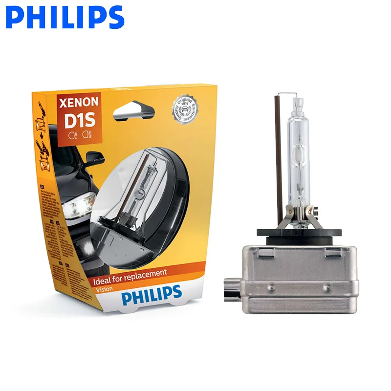 Philips Vision D1S 35W ксеноновый автомобильный головной светильник HID 4200K белый светильник ксеноновая Стандартная автомобильная OEM Лампа натуральная 85415VIS1, 1X