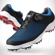 PGM активные шипы для гольфа обувь для мужчин супер качество водонепроницаемый Нескользящая ручка пряжки быстрая шнуровка Гольф Обучение Кроссовки Гольф er XZ070