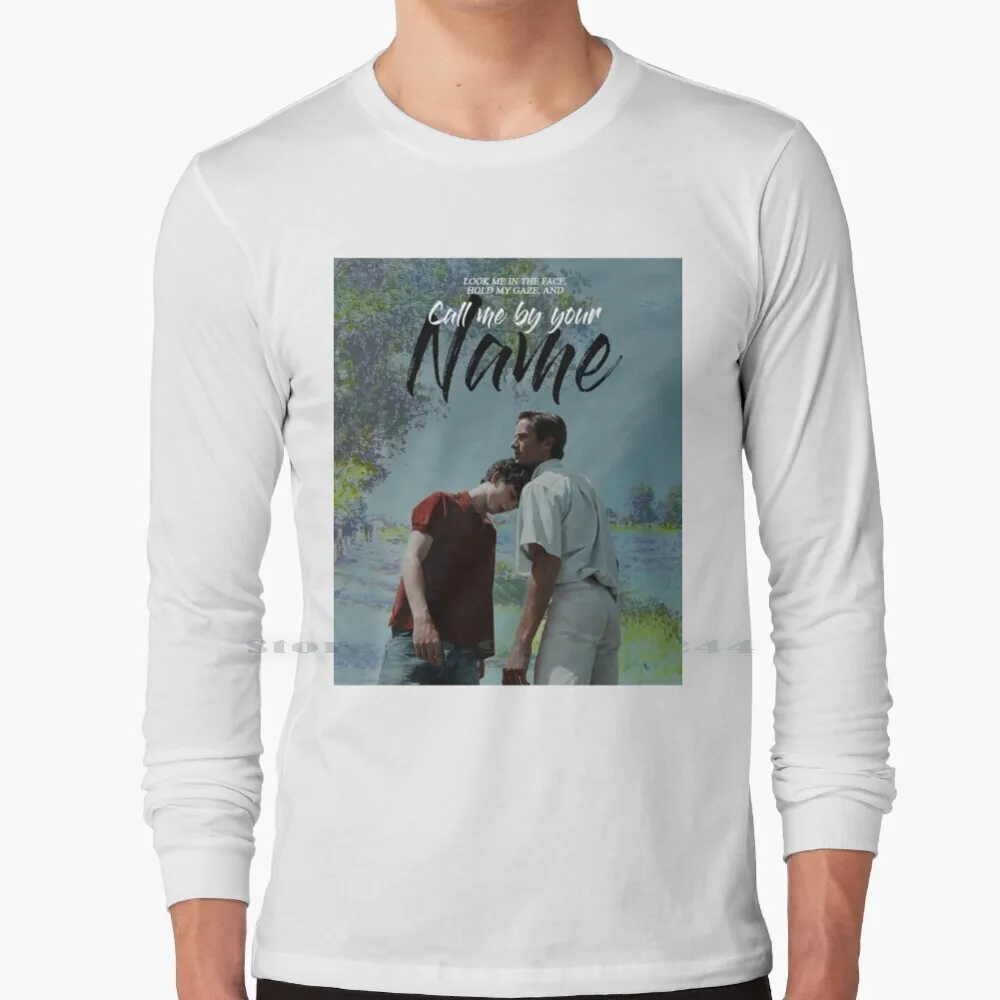 Call Me By Your Name T-Shirt A Maniche Lunghe Tee Call Me By Your Name Luca Guadagnare Elio E Jinan Armie Hammer Timothèe