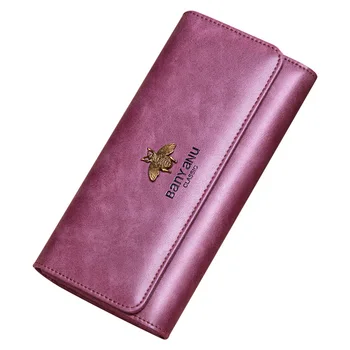 

Genuine Leather Women Long Wallet Female Walet Lady Zipper Wallet Coin Purse Card Holde Purse New Wallet retro women clutch