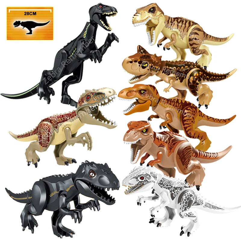 Мир Юрского периода 2 строительные блоки динозавры фигурки кирпичи тираннозавр рекс индоминус Рекс I-Rex собрать детские игрушки модель