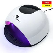 80 Вт SUN B2 лампа для ногтей сушилка для УФ светодиодный гель лампа для маникюра сушка лака для ногтей ледяная лампа для маникюра машина с дном