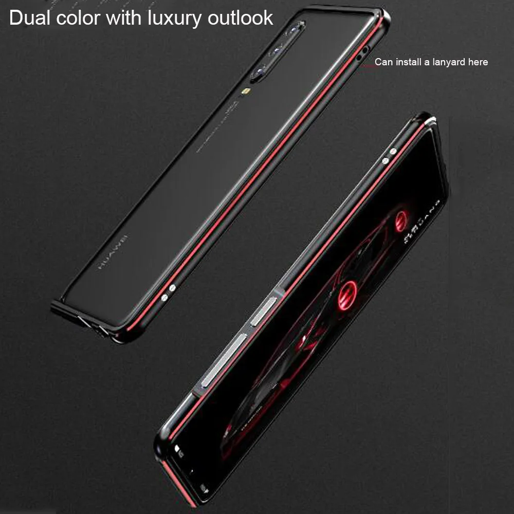 Najtaniej Dla Huawei P30 Pro case luksusowy oryginalny błyszczący zderzak aluminiowy obudowa ochronna P30 Lite obudowa metalowa rama P30 case coque cover