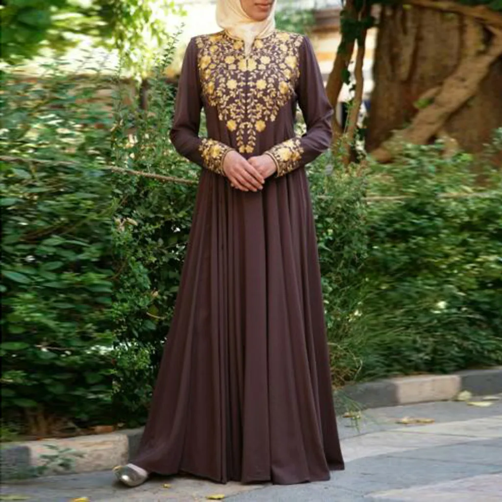 Женское мусульманское платье musulman, мусульманское макси, длинное платье, мусульманское платье, мусульманское платье с длинными рукавами