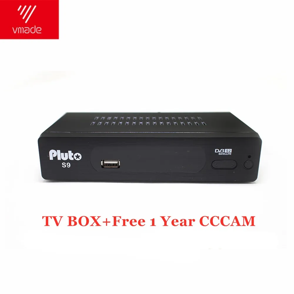 1 год Европа 7 Clines сервер DVB-S2 pluto S9 HD цифровой спутниковый ресивер DVB-S2 V7S HD Full 1080P+ USB wifi обновление PK V8 NOVA - Цвет: TV BOX-CCCAM