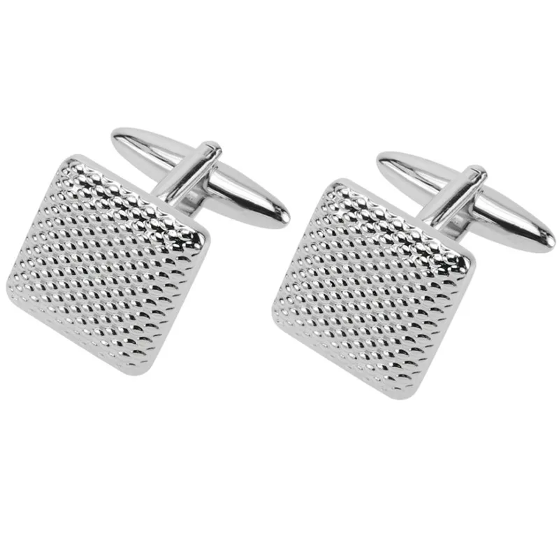 2020 Classic Silver Color Copper Men's Cufflinks Luxury Gift Party