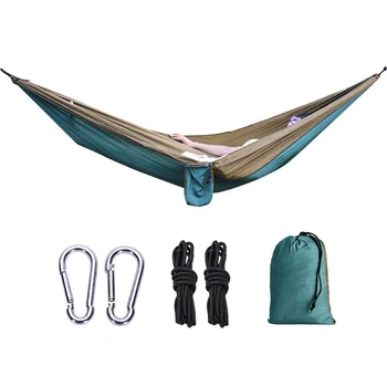 

2 Person Garden Hammock Portable Outdoor Hammock Sports Home Travel Camping Swing Chair Canvas Stripe Hang Cloth Bed Hammock