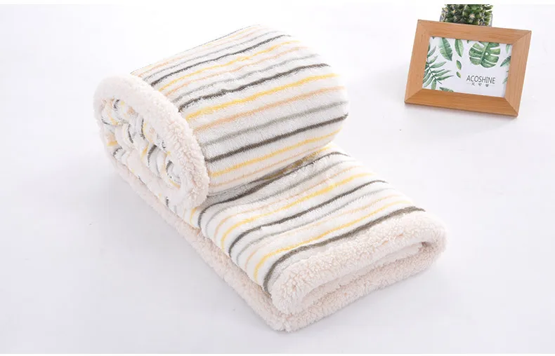 Do ke xin Thick Shu Velveteen Blanket Double Layer Printed Berber Fleece Blanket Warm Comfortable Winter Blanket