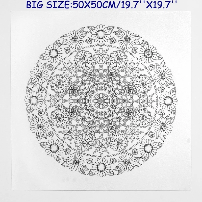 50x5 0 см/19 7x19 7in серия секретный сад очень большой постер для раскрашивания цветов
