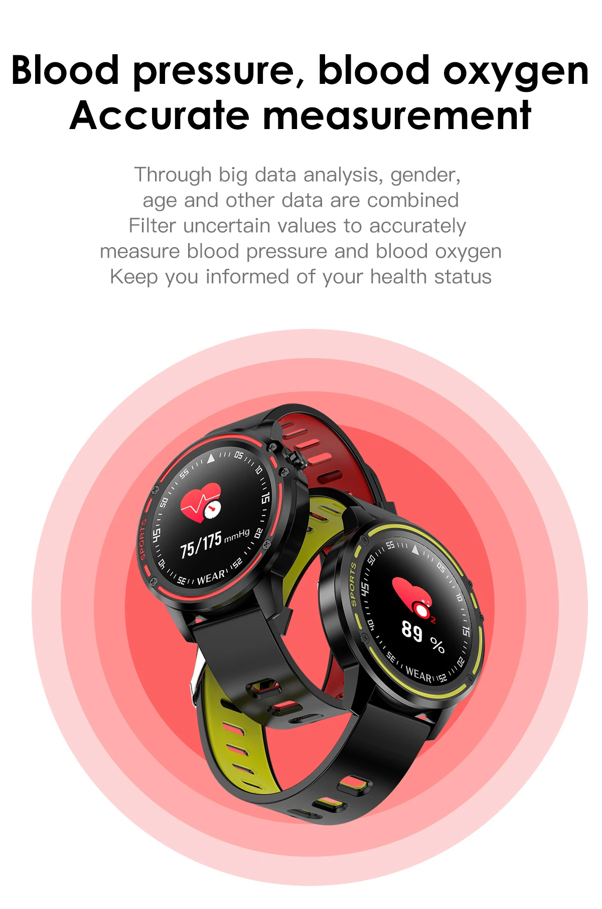 L8 Smart Watch Men IP68 Waterproof Reloj Hombre Mode SmartWatch with Blood Pressure Watches Sports Fitness Heart Rate Watch Man