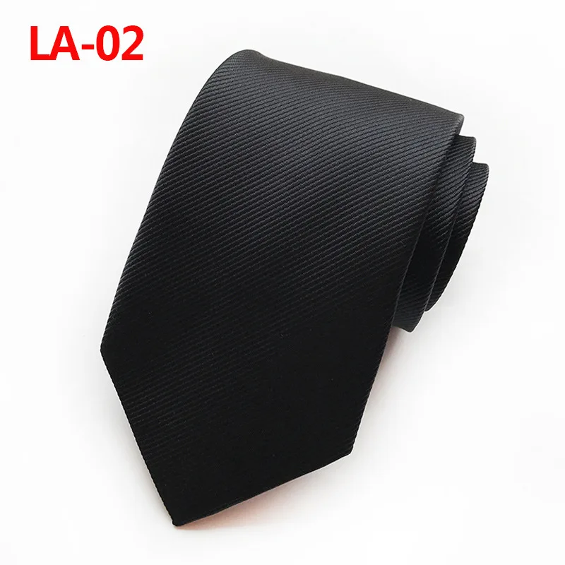 Necktie Мужские жаккардовые тканые одноцветные Свадебные банкетные вечерние галстуки, облегающие галстуки из полиэстера 8 см, шелковые атласные деловые галстуки - Цвет: Necktie