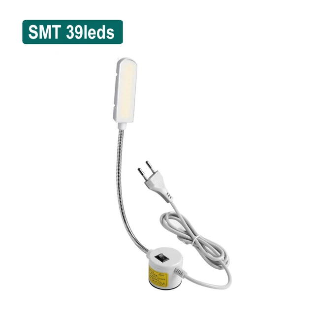 Industrial Lighting Sewing Machine LED Lights Multifunctional Flexible Work Lamp Magnetic Sewing light for Drill Press Lathe SMT 39leds