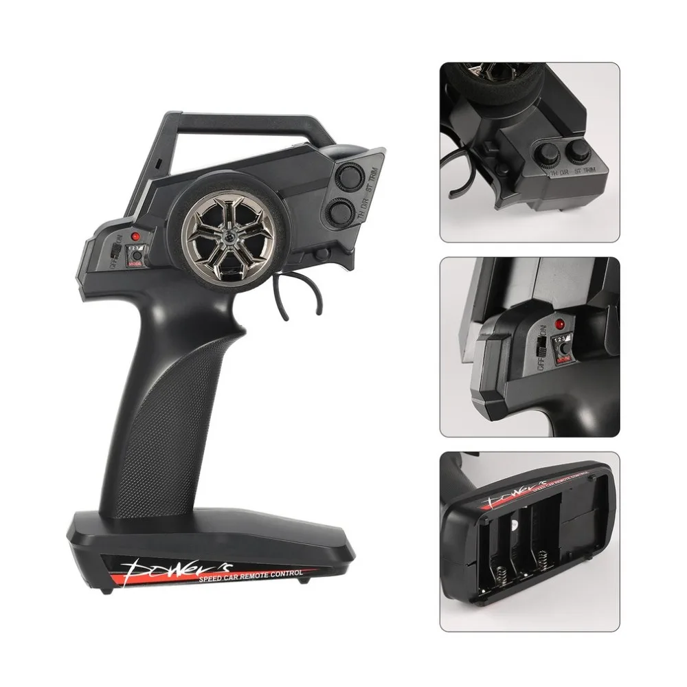 Radio Remote Control Transmitter with Receiver 2.4G 2CH Control Fuel Spare Parts for RC Car 1/12 Wltoys 12428/12423