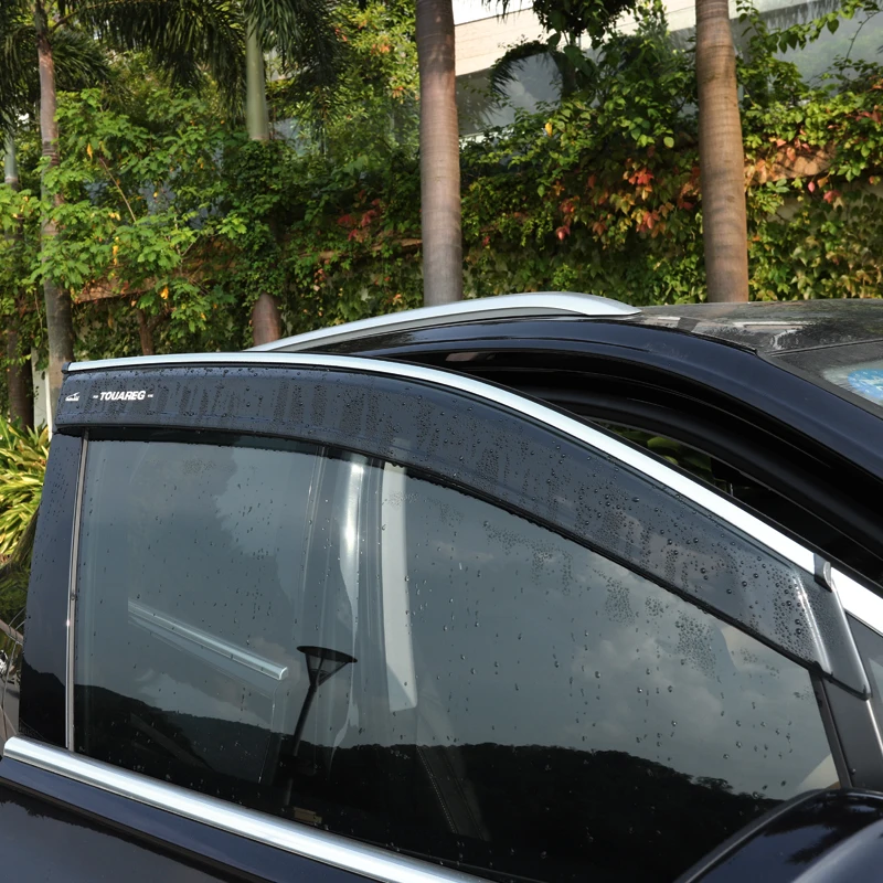 Suitable for Volkswagen19 new Touareg window shades modified rain eyebrow windows touareg decoration