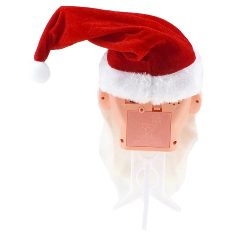 Прекрасный Рождественский Электрический Санта-Клаус, подвесное украшение, елочные украшения, забавные новогодние подарки для детей, вечерние