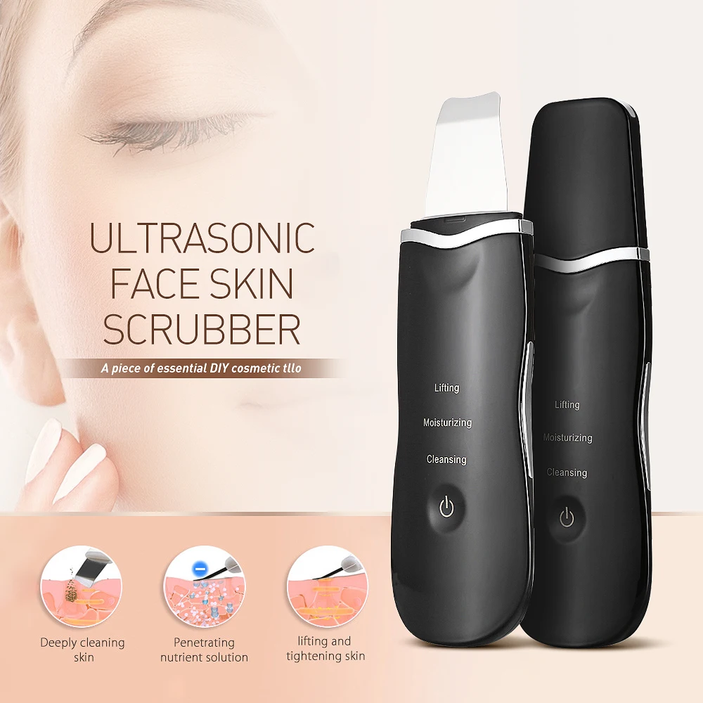 Ultrasonic Face Skin Scrubbe Vibration Blackhead Removal Exfoliating