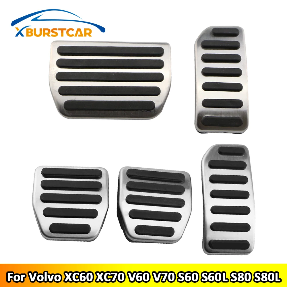 Xburstcar для Volvo XC60 XC70 V60 V70 S60 S60L S80 S80L Автомобильная нержавеющая сталь AT MT педаль газа
