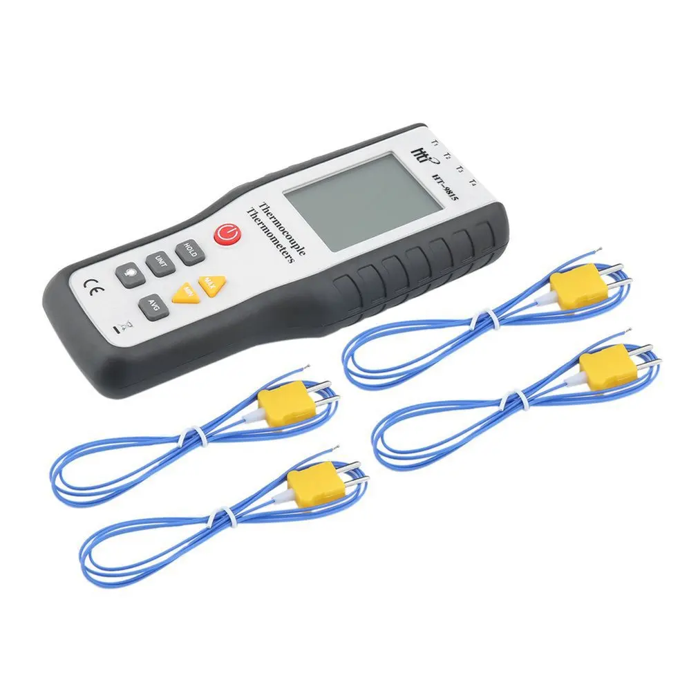 

Real Industrial LCD Digital K Type Thermocouple Thermodetector 1372 Degree Centigrade Thermocouple Probe HT-9815