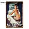 American Pin Up Girl Lady Tin Sign Bedroom Bathroom Wall Decoration Pub Cafe Bar Party Club Vintage Poster Metal Painting YI-051 ► Photo 2/6