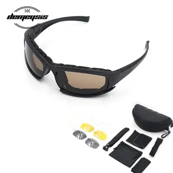 

Photochromic Sunglasses Polarized Military Tactical Glasses 4 Lens Airsoft Goggles Shooting Glasses Motorcycle Hiking Goggles
