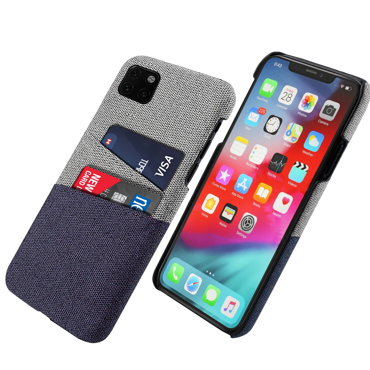 

For iphone 11/11 Pro/ 11 Pro Max Luxury Cloth Texture Hard PC Cover Case Fabric Cloth Anti-Scratch Ultra Slim Cover Coque Fundas