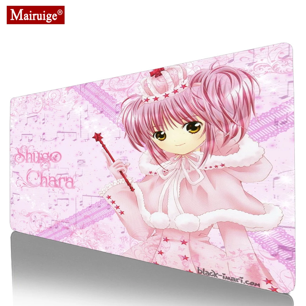 

Mouse Pad Shugo Chara Pink Anime Girl Kawaii DIY Custom Keyboard Pad Game Mat Carpet Best Gaming Mat Large 900x400 Mousepad XXL