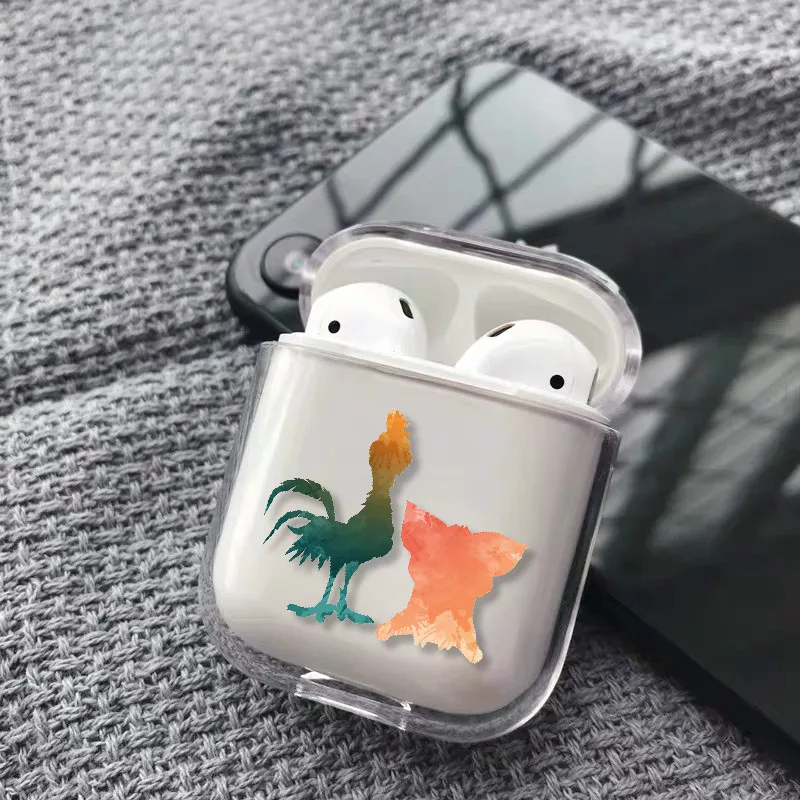 Чехол для наушников с изображением короля льва из мультфильма для Apple iPhone, зарядная коробка для AirPods Pro, жесткий прозрачный защитный чехол - Цвет: 4