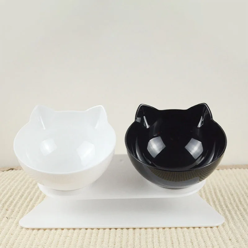 

Non-Slip Double Cat Bowl Dog Bowl With Stand Pet Feeding Cat Water Bowl For Cats Food Pet Bowls For Dogs Feeder Product Supplies