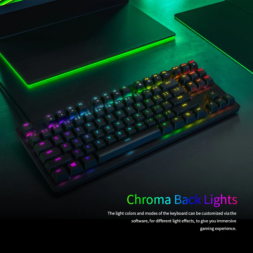 Проводная Механическая клавиатура Razer Huntsman игровая с оптическим переключателем
