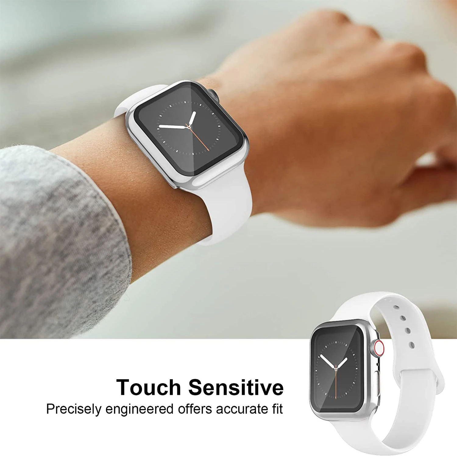 Glass + Cover for Apple Watch Case 45mm 41mm 44mm 40mm 42mm 38mm Screen Protector Accessories for iWatch Series7 6 5 4 3 se Glass + Cover for Apple Watch Case 45mm 41mm 44mm 40mm 42mm 38mm Screen Protector Accessories for iWatch Series7 6 5 4 3 se