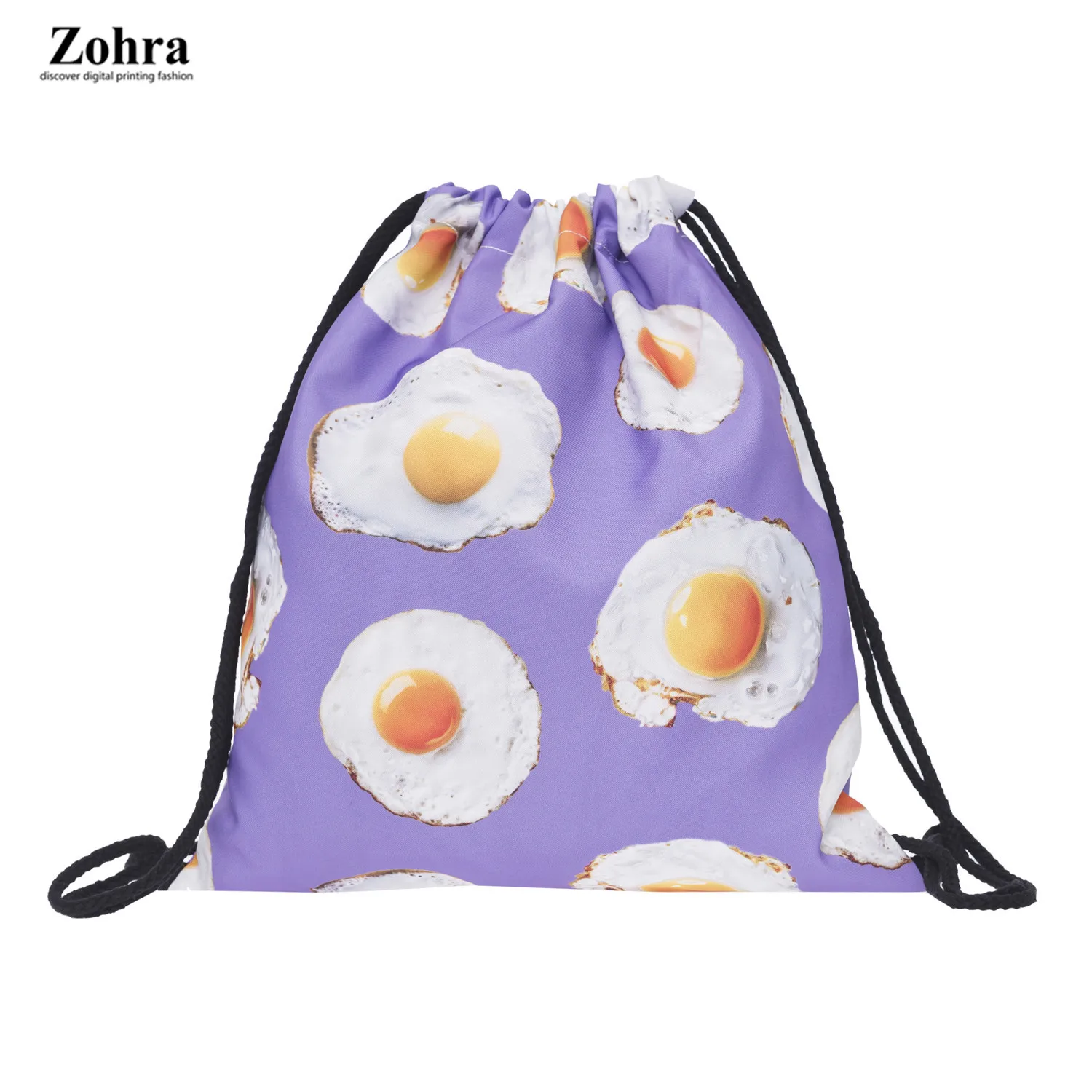

Zohra New Style 3D Digital Printing Oxford Fabric Drawstring Bag Environmentally Friendly Shopping Storage Drawstring Backpack D