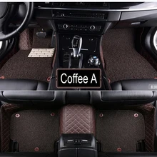 Автомобильные коврики чехол для hyundai ix25 Elantra для Santa Fe Sonata Solaris Tucson автомобильный Стайлинг кожа противоскользящие ковровые вкладыши