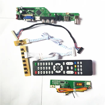 

For B150PG03 V0 B150PG04 V1 T.V56 drive card board HDMI VGA USB AV keyboard+Remote+Inverter LVDS 1CCFL 30Pin LCD monitor DIY kit