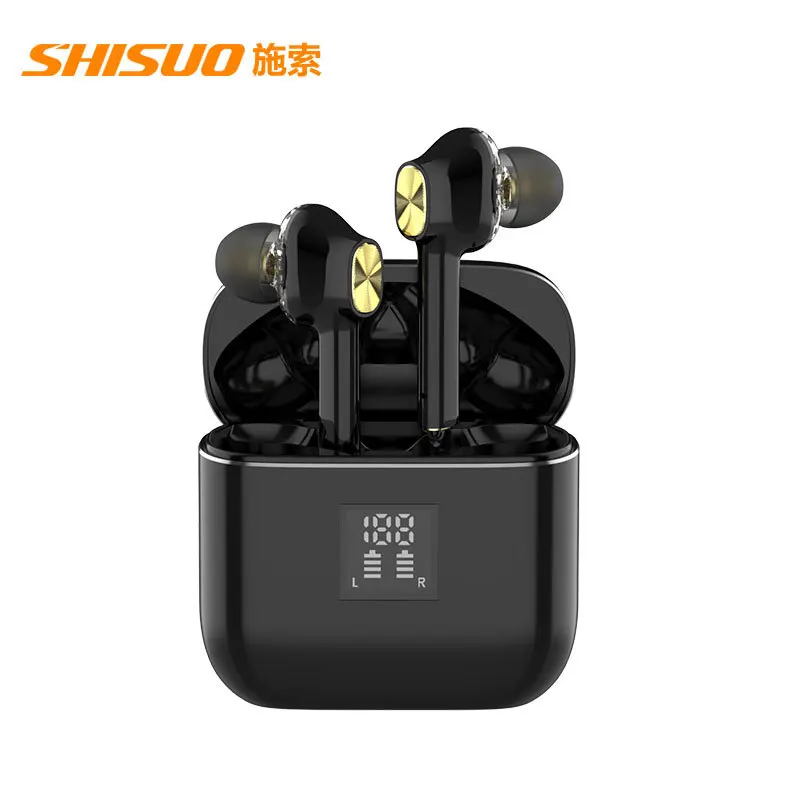 

Wireless Bluetooth Headset 5.0 Double Moving Coil Sport Earphone In-ear Mini Hidden Earphones Small Long Standby