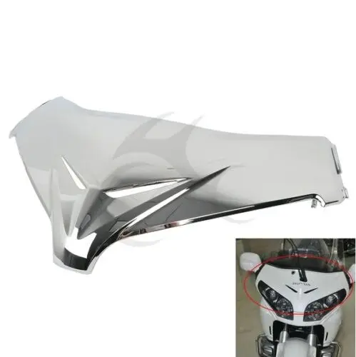 Передняя панель лобового стекла мотоцикла Accent обтекатель для Honda Goldwing GL1800 2012- 13 14 хром/синий/серый/ - Цвет: Chrome
