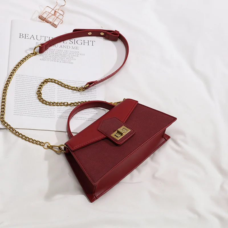 

New Arrival Bag Women's 2019 Autumn And Winter Korean-style Dull Polish Chain Bag Mini Shoulder WOMEN'S Shoulder Bag Women Bags