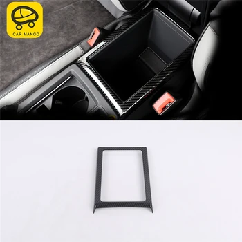 

CARMANGO Car Styling Armrest Storage Box Panel Cover Trim Frame Sticker Chrome Interior Accessories for Audi Q3 F3 2019
