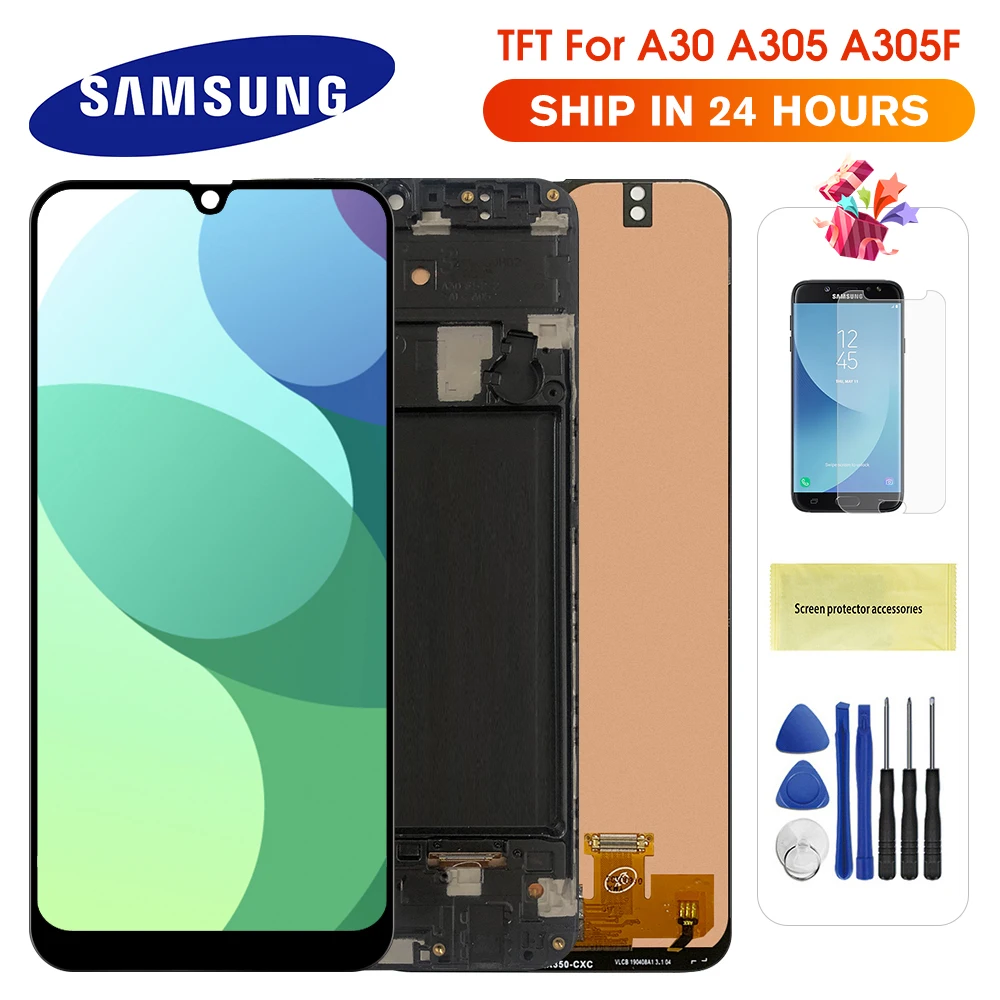 ЖК дисплей A30 для Samsung Galaxy A305/DS A305F A305FD A305A сенсорный экран дигитайзер Замена
