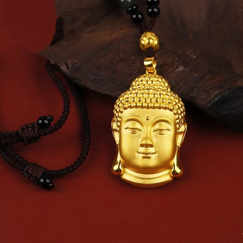 Gold Buddha Pendant Necklace For Women 