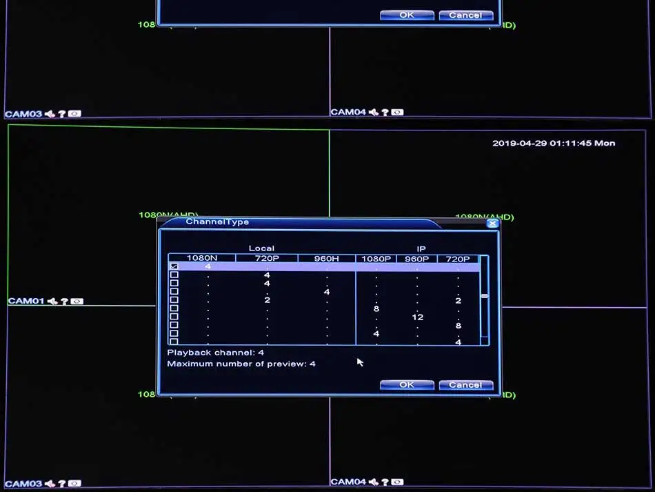 5в1 4ch* 1080N AHD DVR наблюдения безопасности видеорекордер наблюдения DVR Гибридный DVR для 720 P/960 H аналоговый AHD CVI TVI IP камера XMEYE