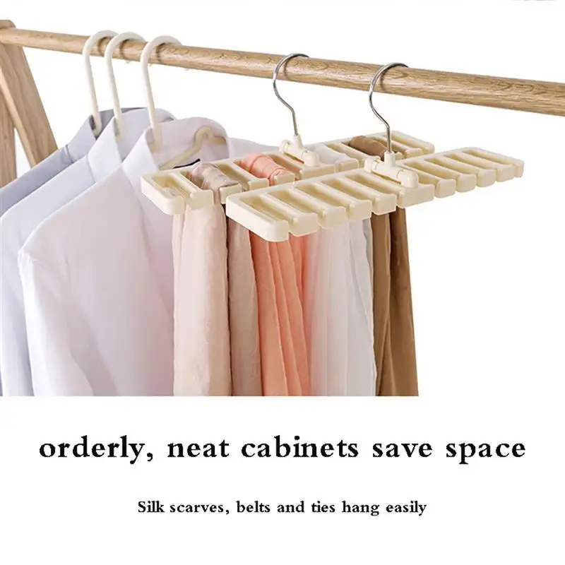 360 Degrees Rotate Belt Storage Rack Hanging Tie Shelf Closet Shelves Organizer Multifunctional Wardrobe Space Saver Scarf Rack