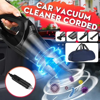 

56W 4000PA Car Vacuum Cleaner Automobile Auto Portable Handheld Vacuum Cleaner Wet Dry Dual Use with Storage Bag LED Light