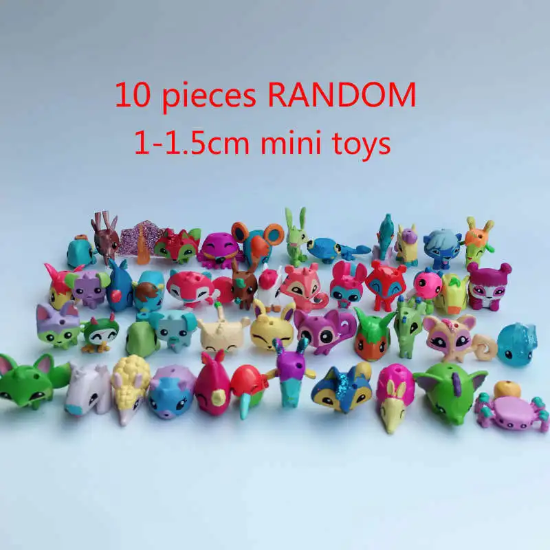 random 10 mini toys Горячие игрушки компьютерная игра Мультяшные блоки diy игрушки Куклы Фигурки день рождения игрушки Дети Аниме Коллекция Модель Набор фигурок - Цвет: random 10 mini toys