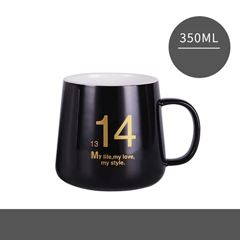 Style12 Милая кружка, кофейная чашка, многоразовые чашки для эспрессо, чайная стеклянная пара, китайский чай, таза, керамическая чашка для капучино, домашняя 50T040 - Цвет: Style12